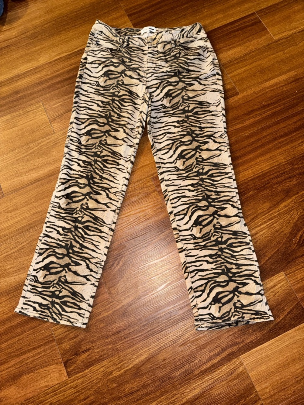 Women’s Fashion Nova Animal Print Beige and Black Pants